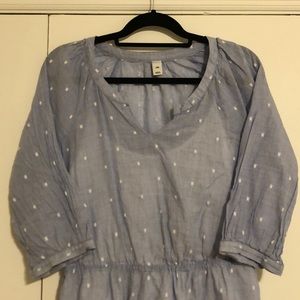 100% cotton midi dress